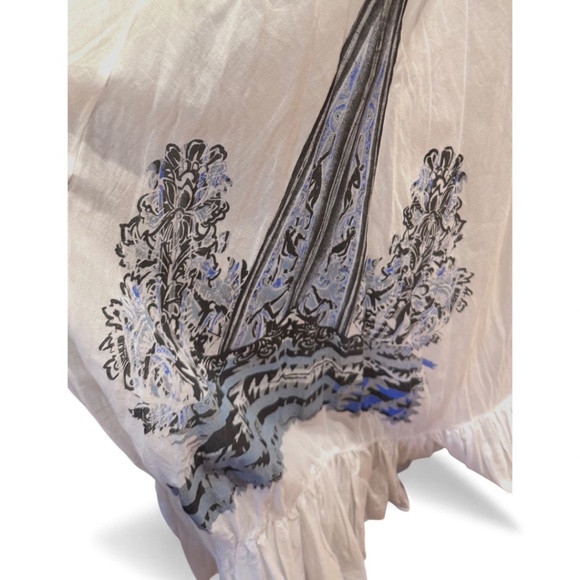 Save The Queen White Printed Maxi Skirt – Size S - Picture 6 of 9